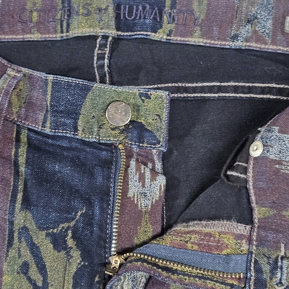 Citizens of Humanity Avedon Beowulf Aztec Print Low Rise Skinny Jeans 30 - Picture 12 of 16
